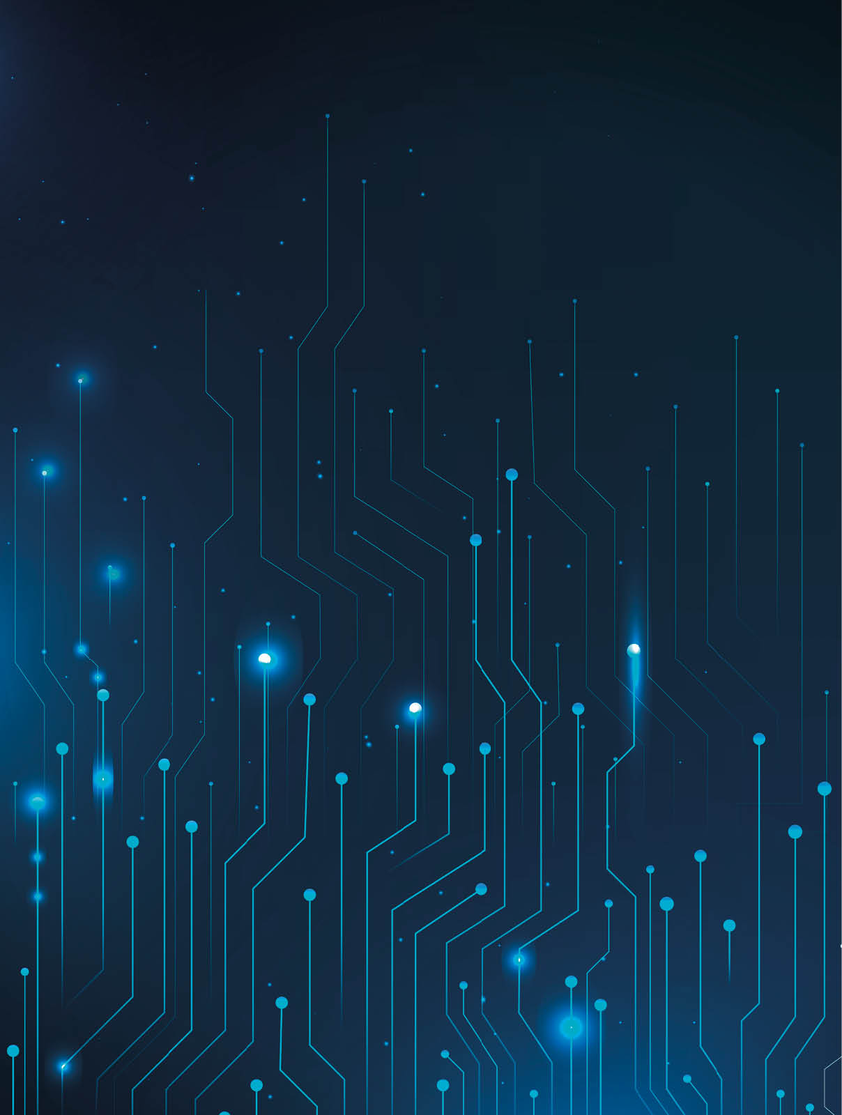 Blue futuristic networking technology vector