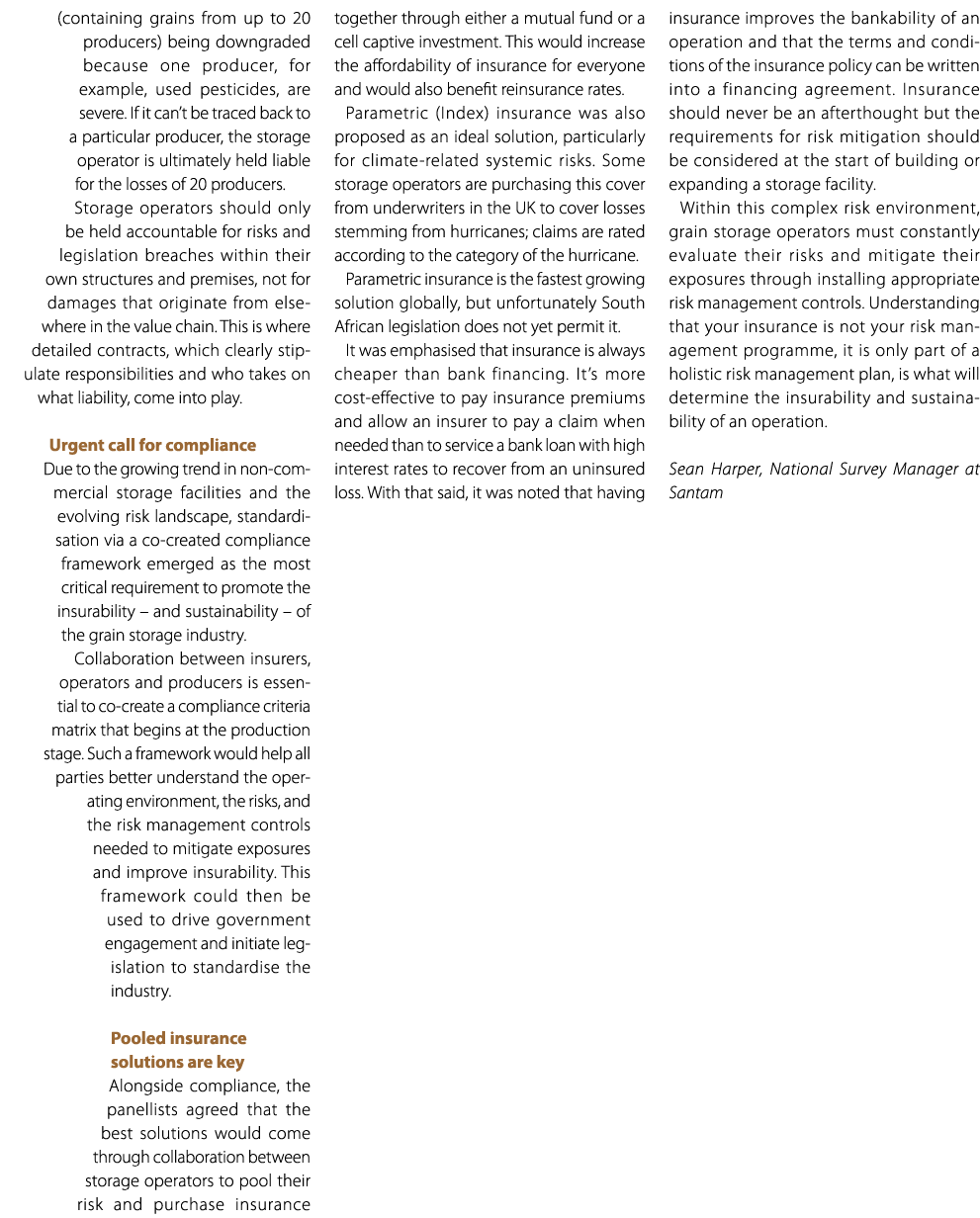 (containing grains from up to 20 producers) being downgraded because one producer, for example, used pesticides, are ...