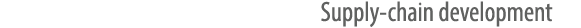 Supply chain development