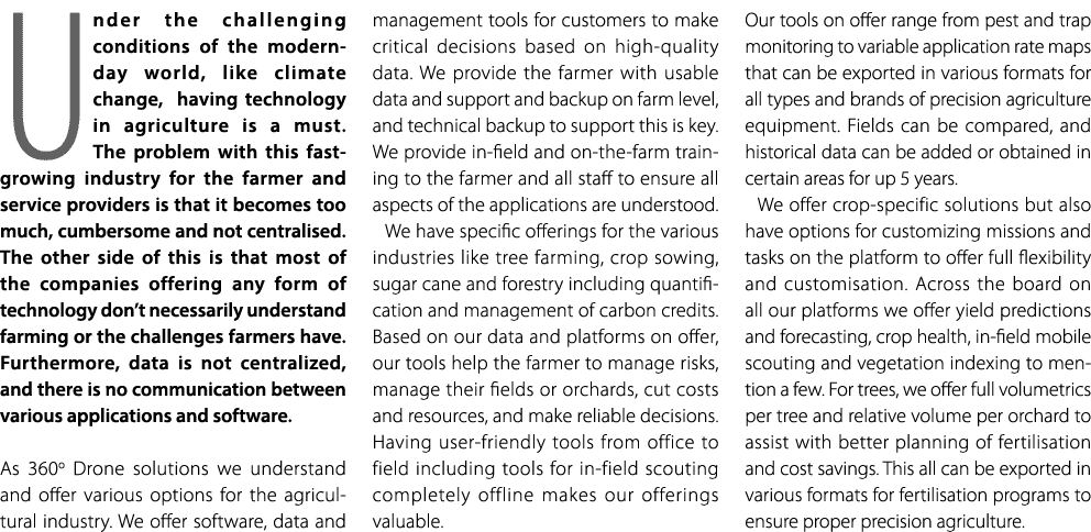 Under the challenging conditions of the modern day world, like climate change, having technology in agriculture is a ...
