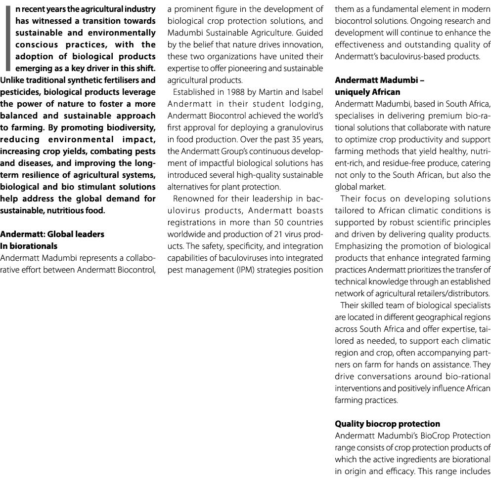 In recent years the agricultural industry has witnessed a transition towards sustainable and environmentally consciou...