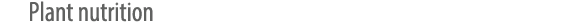 Plant nutrition