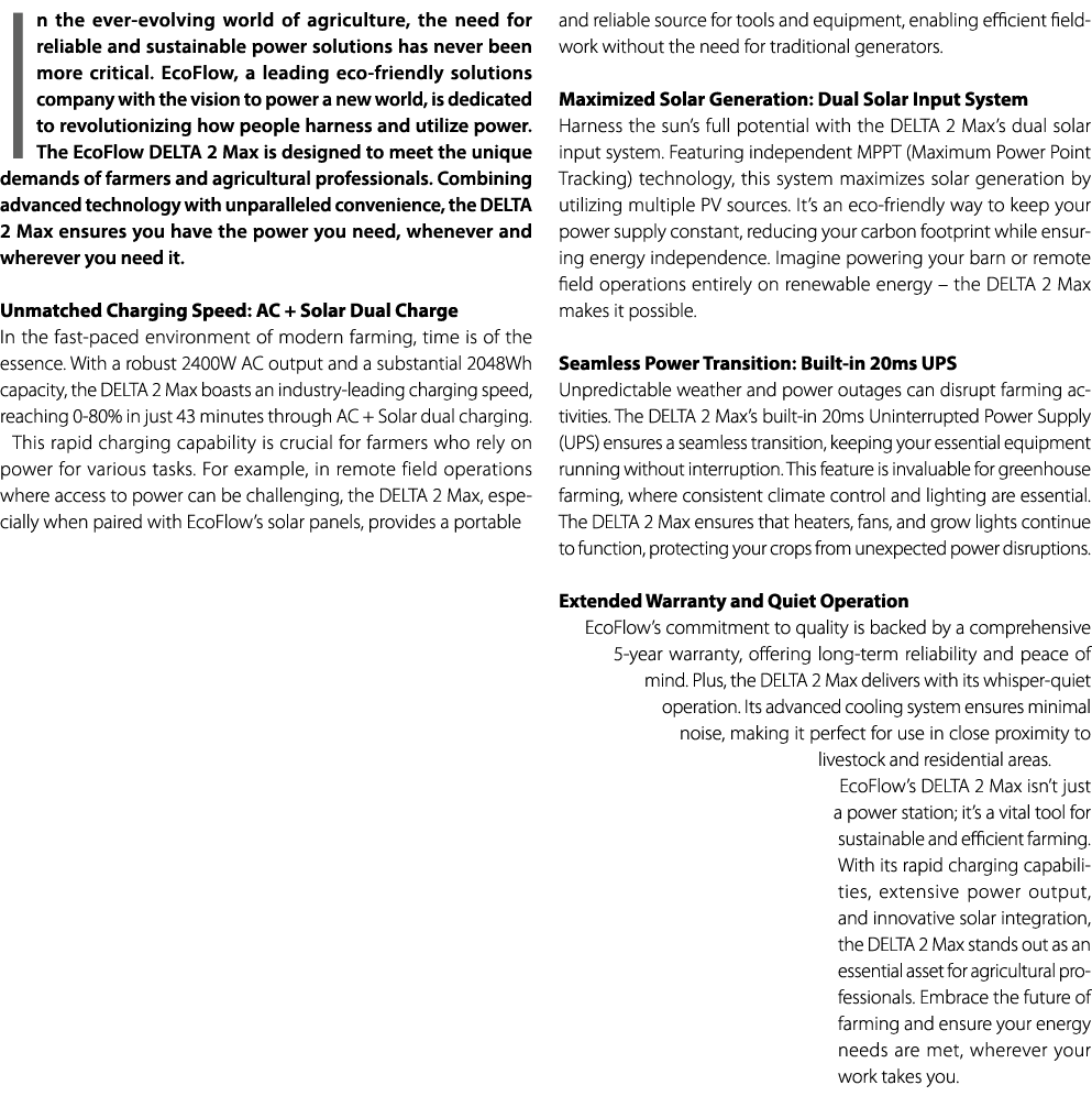 In the ever evolving world of agriculture, the need for reliable and sustainable power solutions has never been more ...