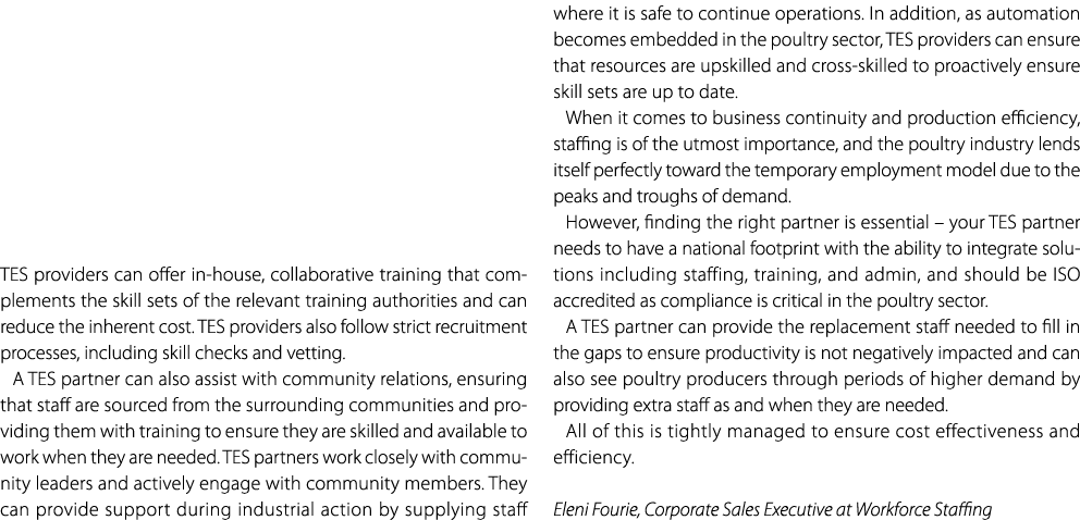 TES providers can offer in house, collaborative training that complements the skill sets of the relevant training aut...
