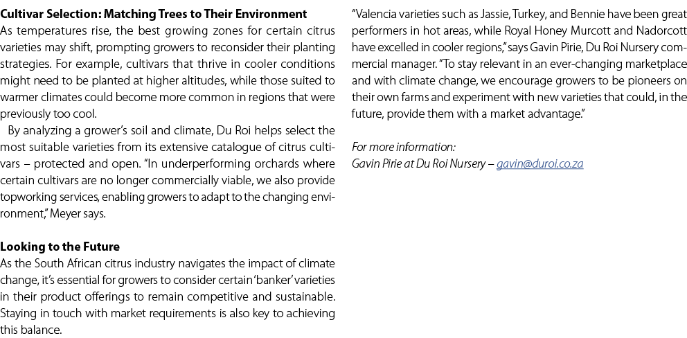 Cultivar Selection: Matching Trees to Their Environment As temperatures rise, the best growing zones for certain citr...