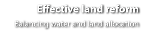 Effective land reform Balancing water and land allocation