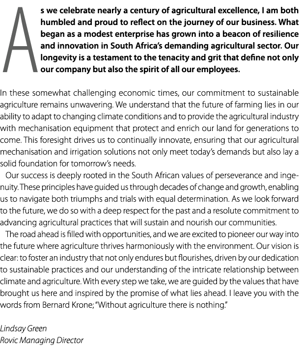 As we celebrate nearly a century of agricultural excellence, I am both humbled and proud to reflect on the journey of...