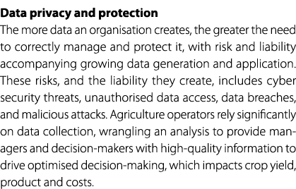 Data privacy and protection The more data an organisation creates, the greater the need to correctly manage and prote...