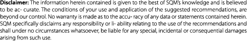 Disclaimer: The information herein contained is given to the best of SQM’s knowledge and is believed to be ac curate....
