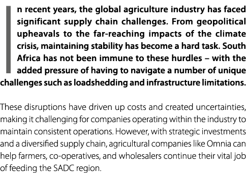 In recent years, the global agriculture industry has faced significant supply chain challenges. From geopolitical uph...