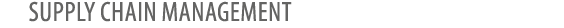 Supply chain management 