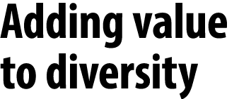 Adding value to diversity 