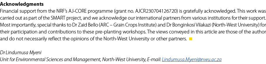 Acknowledgments Financial support from the NRF’s AJ CORE programme (grant no. AJCR230704126720) is gratefully acknowl...
