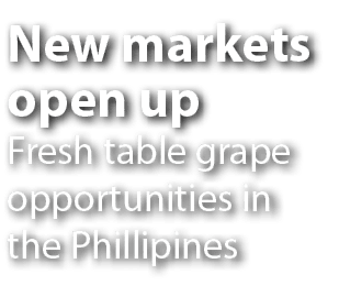 New markets open up Fresh table grape opportunities in the Phillipines