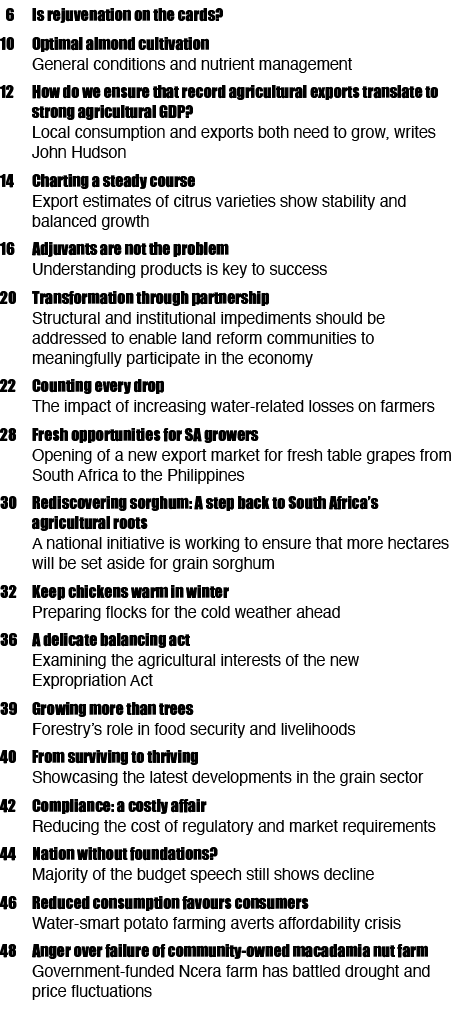  6 Is rejuvenation on the cards? 10 Optimal almond cultivation General conditions and nutrient management 12 How do w...
