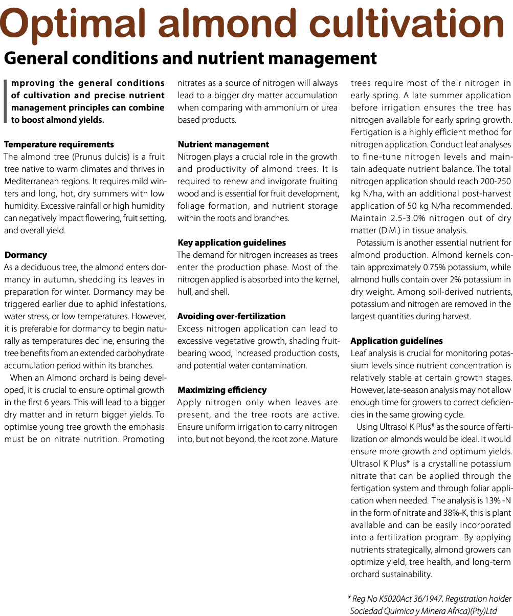  ￼ General conditions and nutrient management Improving the general conditions of cultivation and precise nutrient ma...