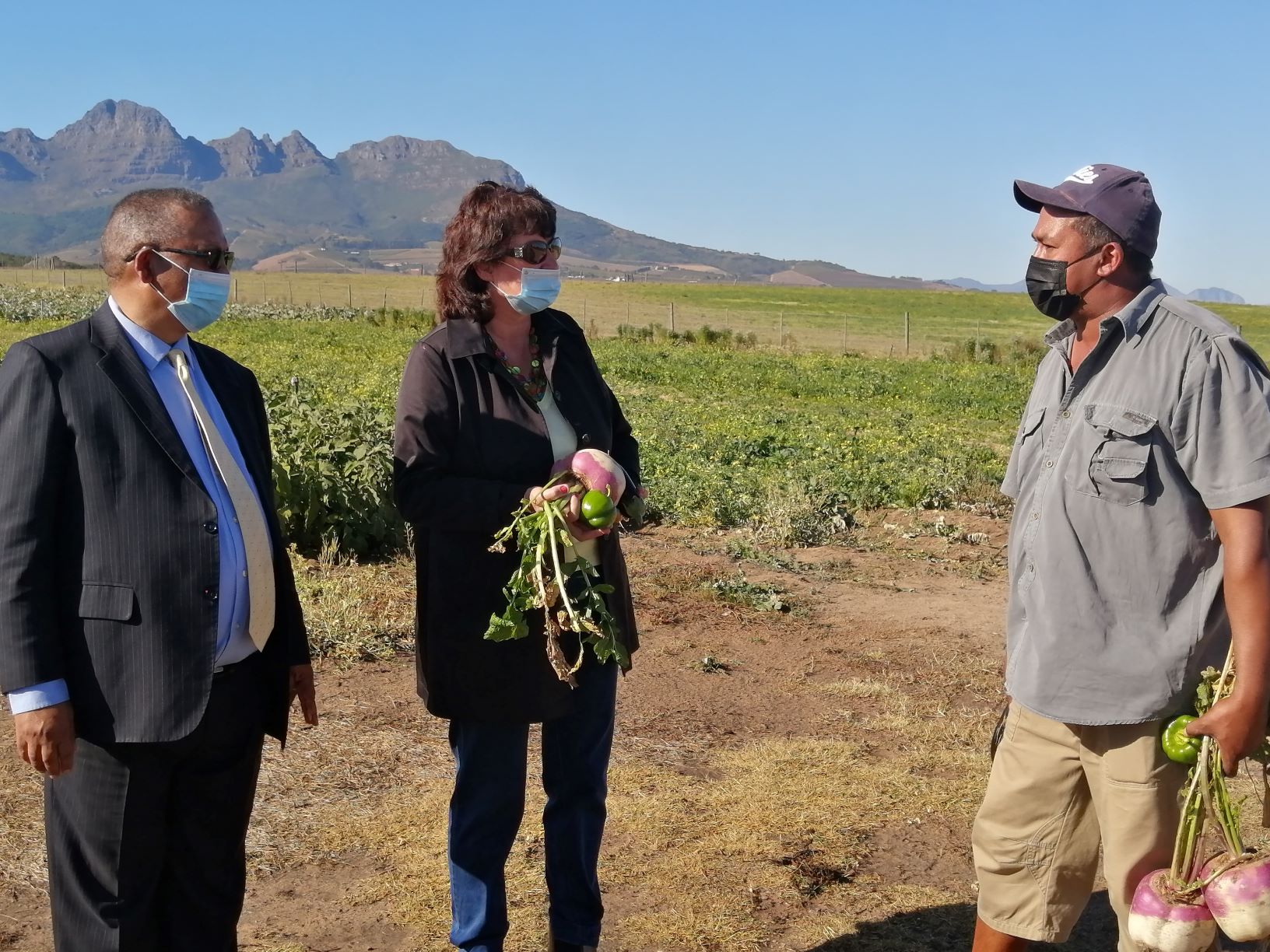 Western Cape Minister of Agriculture, Dr. Ivan Meyer visits successful local land reform projects